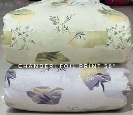 Modal Chanderi Foil Print 58"