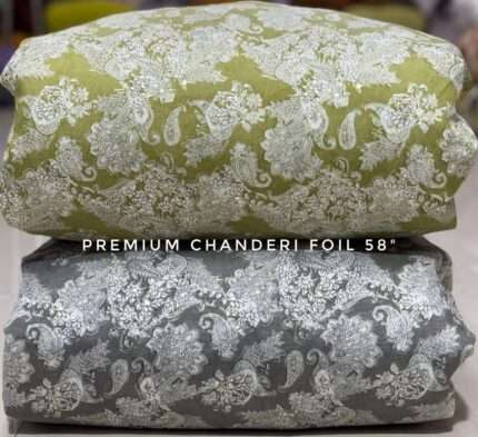 Modal Chanderi Foil Print 58"