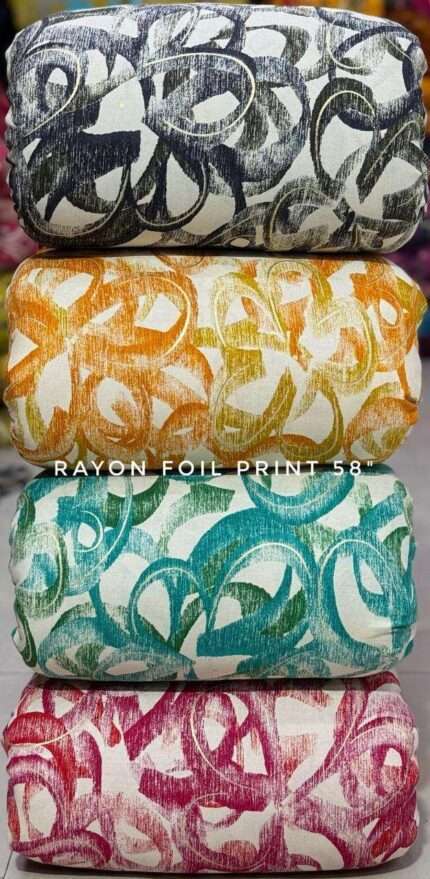 Rayon Foil Print 58"