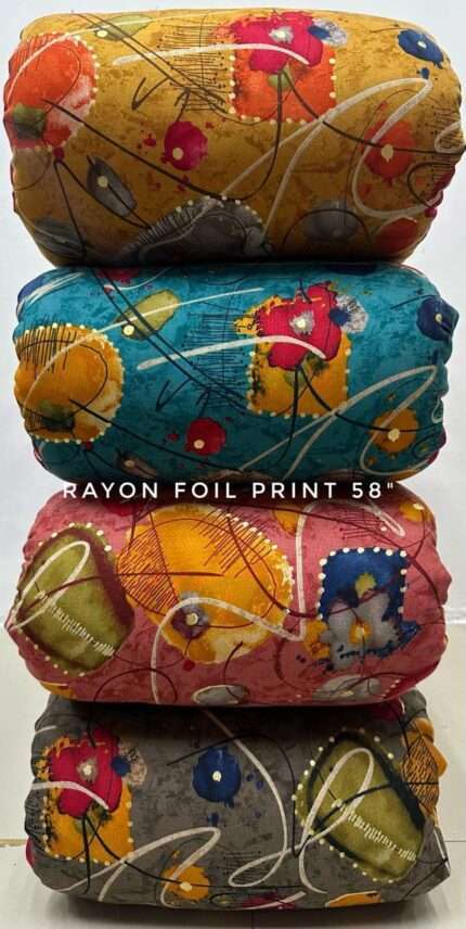 Rayon Foil Print 58"