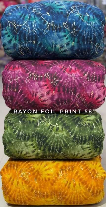 Rayon Foil Print 58"
