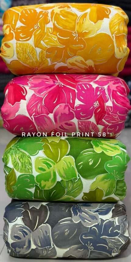 Rayon Foil Print 58"